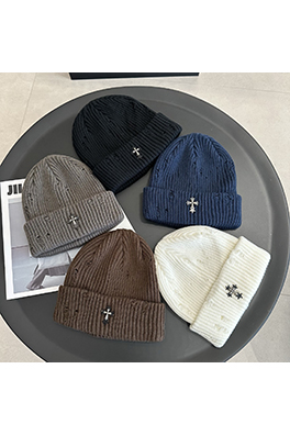 クロムハーツ クロスのウールニット帽