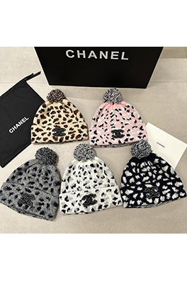 シャネル ウール混紡ニット帽