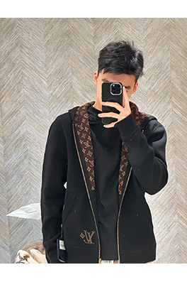ルイヴィトンコピー ジャカードジッパーフードジャケット