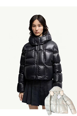 モンクレール Erea レディース ショートスクエアキルティングダウンジャケット