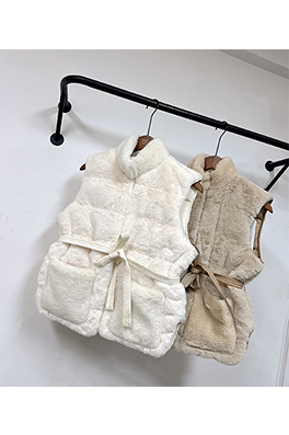 モンクレール Joui レディースフィットテディベアダウンベスト