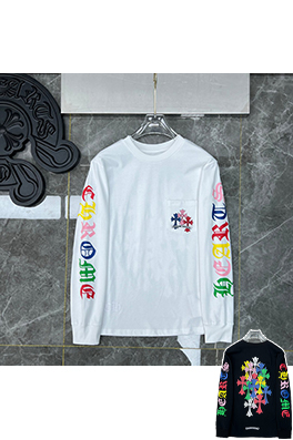 クロムハーツコピー カラフルファントムクロスレターフローラルロングスリーブシャツ