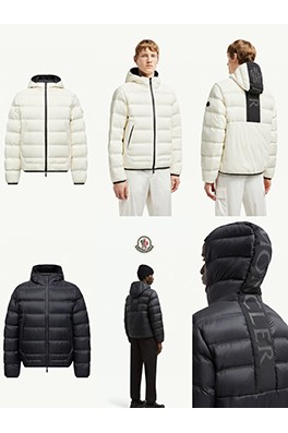 モンクレール Chamer レディース フード付きロングダウンジャケット