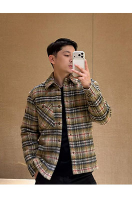 バーバリーコピー チェック柄コットンコート