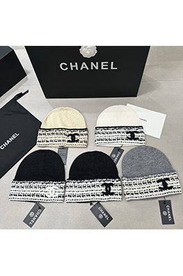 シャネル ウールのニット帽