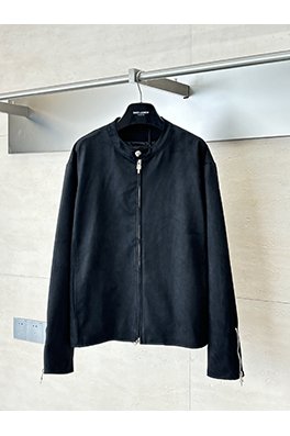 クロムハーツ 925シルバーメッキハードウェアバックルミックスシープスキンスエードジャケット