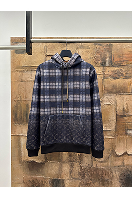 ルイヴィトン チェック柄フード付きスウェットシャツ