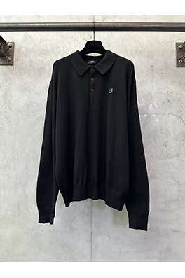 フェンディコピー ダブルFプリントメタルロゴニットポロシャツ