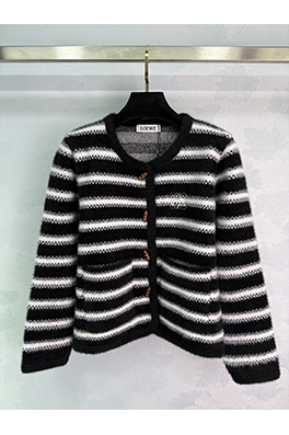 ロエベ 新しいストライプニットカーディガン