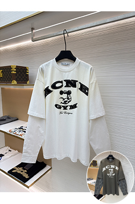 アクネストゥディオズ ACNE GYM ダメージロゴフェイクツーピース長袖シャツ