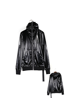 リックオウエンス スムースシャークハットフードジャケット