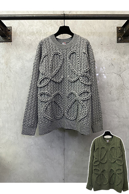 ロエベスーパーコピー ケーブルニットセーター