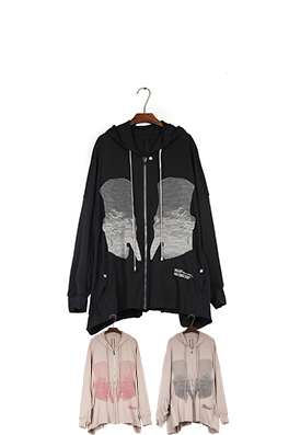 リックオウエンス ファラオの刺繍入り肖像コート