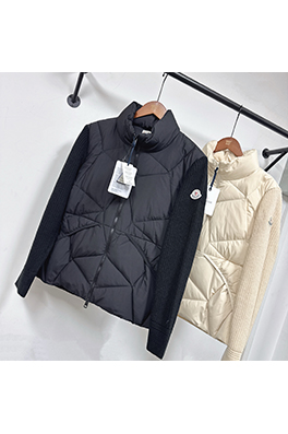 モンクレール ニットダウン入りパッチワークカーディガンメンズカジュアルジャケット