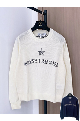 ディオールスーパーコピー 新しい新ロゴ柄長袖セーター