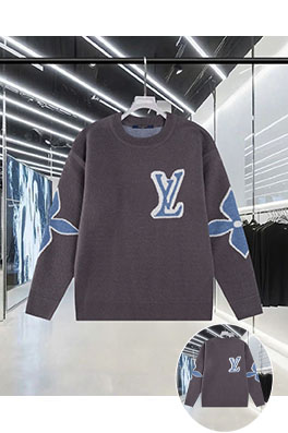 ルイヴィトン 大きなロゴジャカードセーター