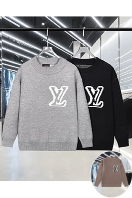 ルイヴィトンコピー フロントとバックに大きなロゴが入ったジャカードセーター