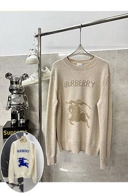 バーバリー 新しいカラーブロックロゴ乗馬ジャカードウールニットセーター