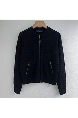 ルイヴィトン ジッパー付きジャカードニットカーディガン