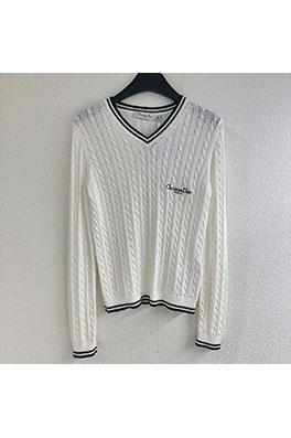 ディオールスーパーコピー レディース刺繍りVネック長袖ニットトップス