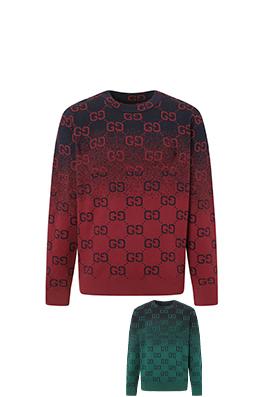 グッチ 新モデルロゴジャカードニットクルーネックセーター