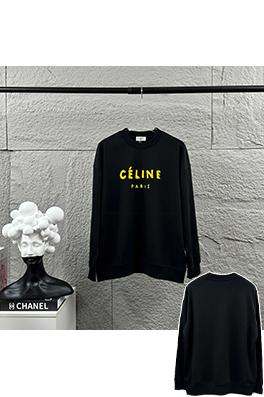 セリーヌ 新しいフロックロゴクルーネックスウェットシャツ