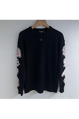 シャネル カラーブロック柄ジャカードクルーネックニットセーター