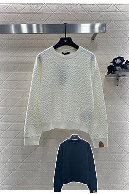 ルイヴィトン 3つの花のダイヤモンド柄クルーネックセーター