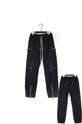 リックオウエンススーパーコピー ジッパー鶏の目の修身機モデルのカーゴパンツ