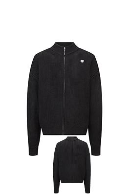 セリーヌ 凱旋門ジップアップカーディガン