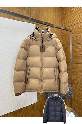 バーバリー 取り外し可能な袖付きフード付きダウンジャケット