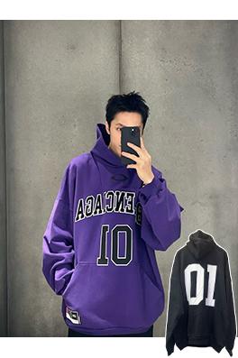 バレンシアガ Balenc1aga バスケットボール 01 刺繍プリント フード付きスウェットシャツ