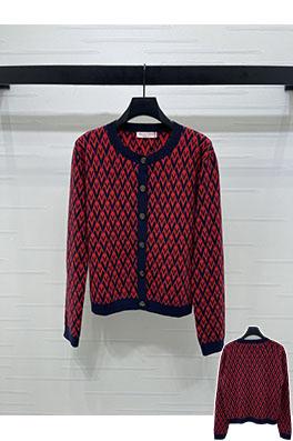 ヴェトモンスーパーコピー ラウンドネックジャカードニットカーディガン