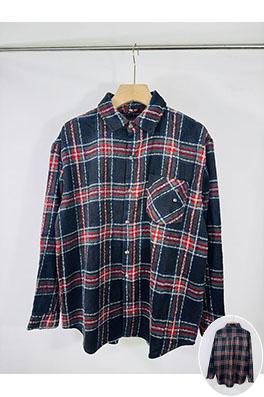 クロムハーツ チェック柄の長袖シャツ