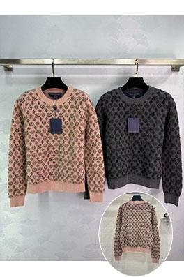 ルイヴィトン ラウンドネックジャカードニットセーター