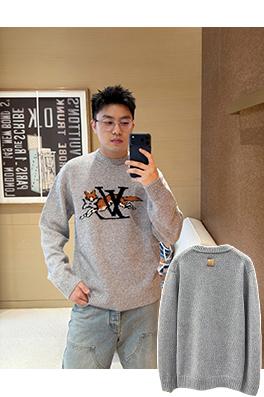 ルイヴィトン フォックス柄ラウンドネックニットセーター