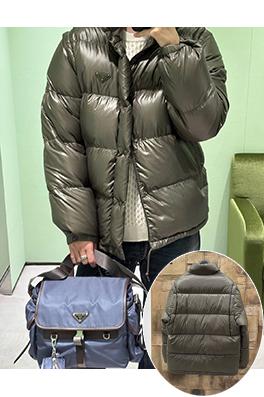 プラダ 取り外し可能な袖付きダウンジャケット