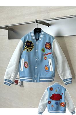 ルイヴィトン 草間彌生コラボレーション サンフィッシュレーベル ベースボールジャケット