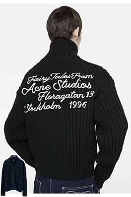 アクネストゥディオズ Acne Studios 刺繍りジッパーセーター