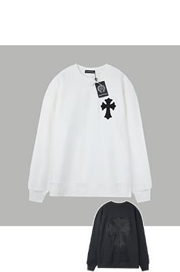 クロムハーツコピー ラインストーンアップリケクルーネックスウェットシャツ