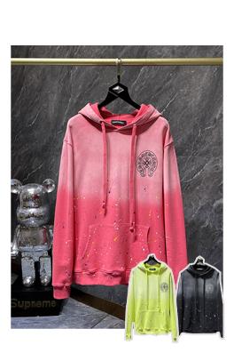 クロームハーツスタイル 十字架·馬蹄 グラデーション パーカー