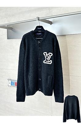 ルイヴィトン 新モデル厚ニットインターシャカーディガン