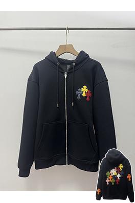 クロムハーツ クラシックなクロスパターンのフリースジャケット