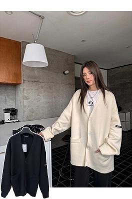 バレンシアガ Balenciaga アームロゴカーディガンセーター