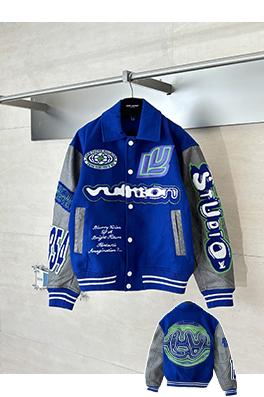 ルイヴィトン 刺繍入りテリーベースボールジャケット