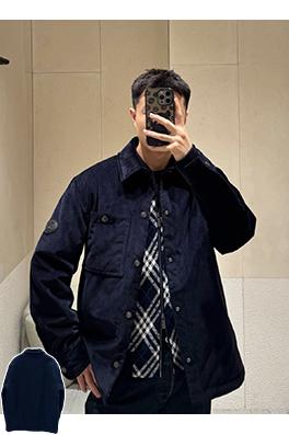 バーバリー コーデュロイコットンコート