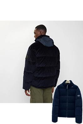 バーバリーコピー コーデュロイダウンジャケット