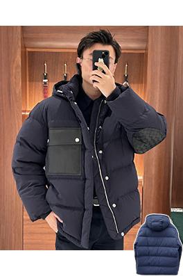 ボッテガヴェネタ パッチワークダウンジャケット