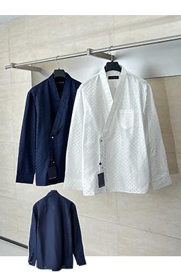 ルイヴィトン Nigo コラボレーションコレクション ポプリンVネックロングスリーブシャツ