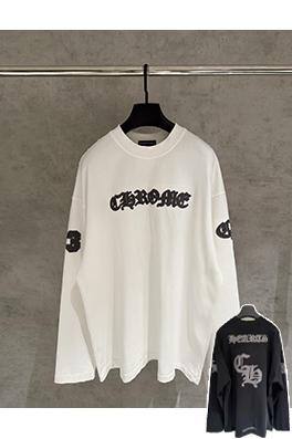 クロムハーツコピー アップリケ刺繍長袖スウェットシャツ